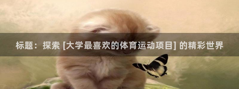 必发BIFA官方网站|标题：探索 [大学最喜欢的体育运动项目