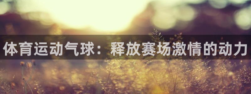 必发集团最新版本|体育运动气球：释放赛场激情的动力