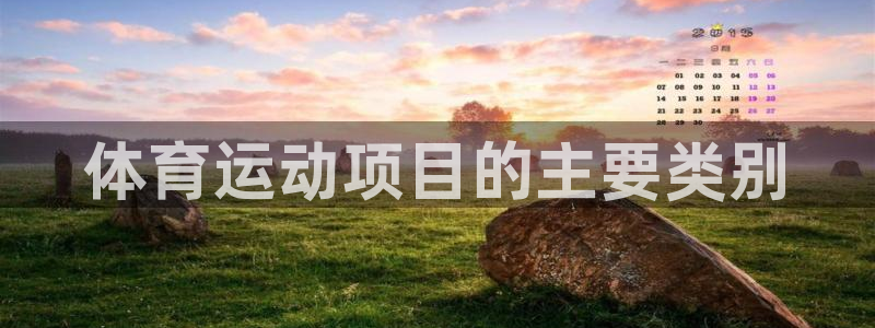必发集团app|体育运动项目的主要类别