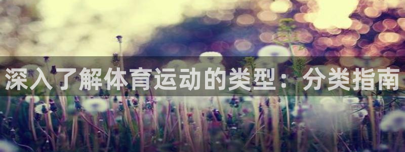 必发88官网|深入了解体育运动的类型：分类指南